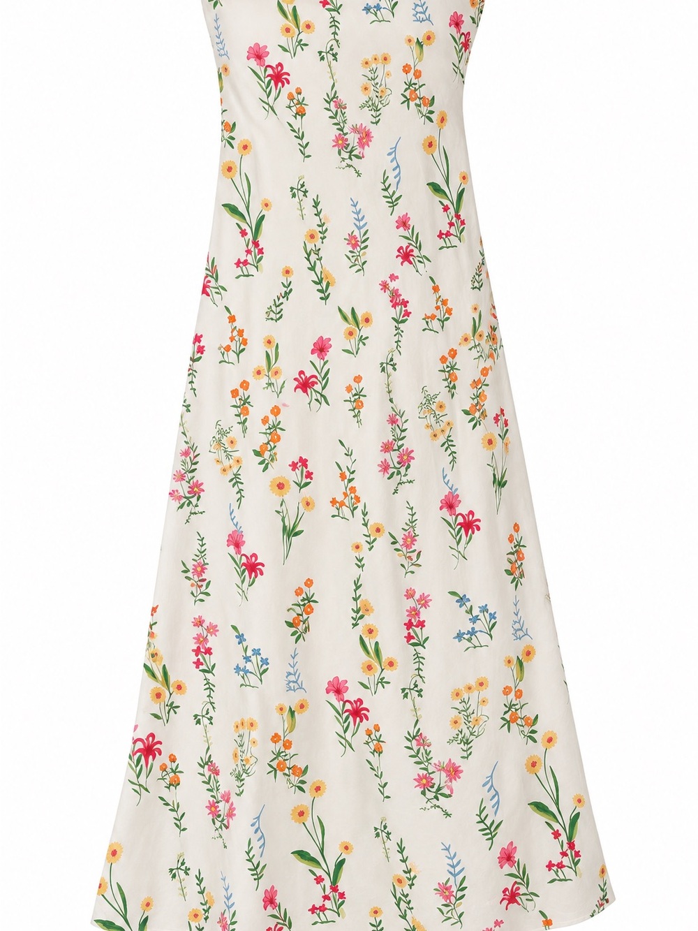 Floral Cream Maxi Dress